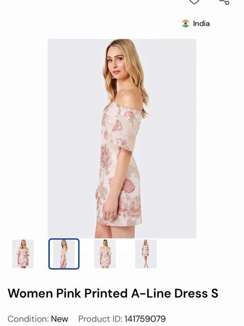 Ever New Floral Mini Dress in Pink - Picture 4 of 4
